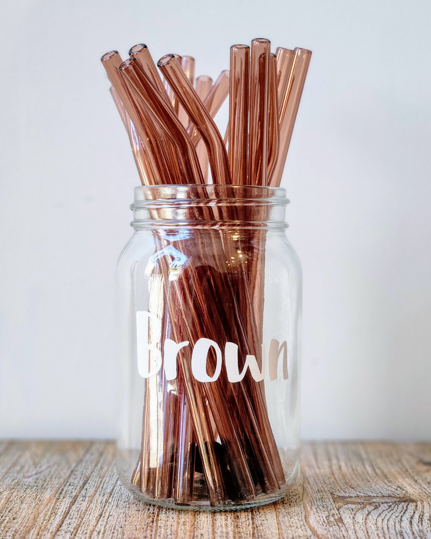 Colored Glass Straws 8mm