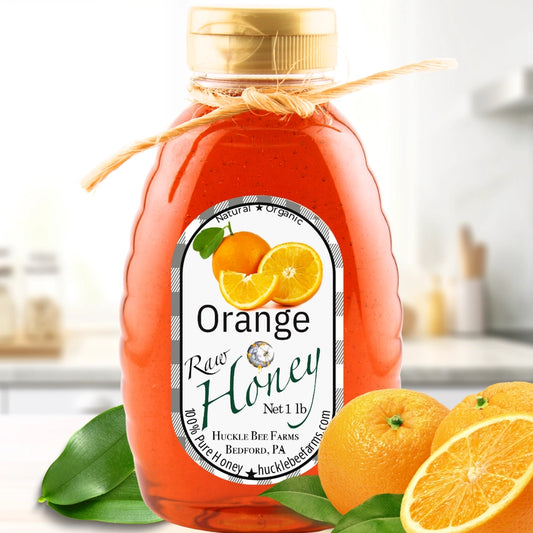 Orange Raw Honey 8oz (NEW ARRIVAL)