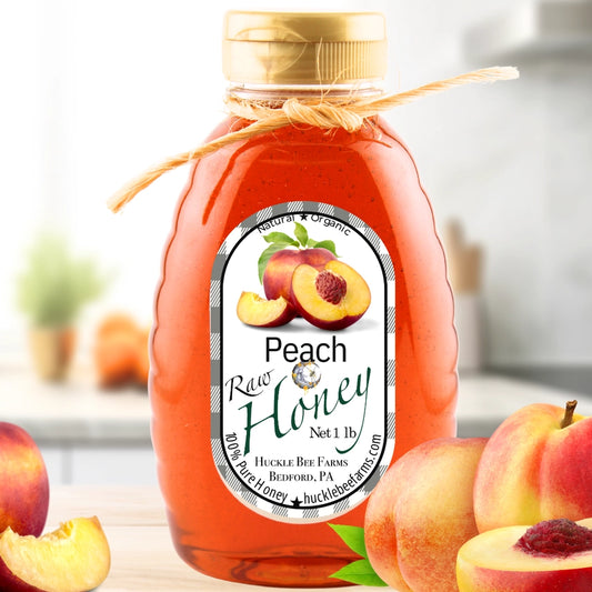 Peach Raw Honey 8oz (NEW ARRIVAL)