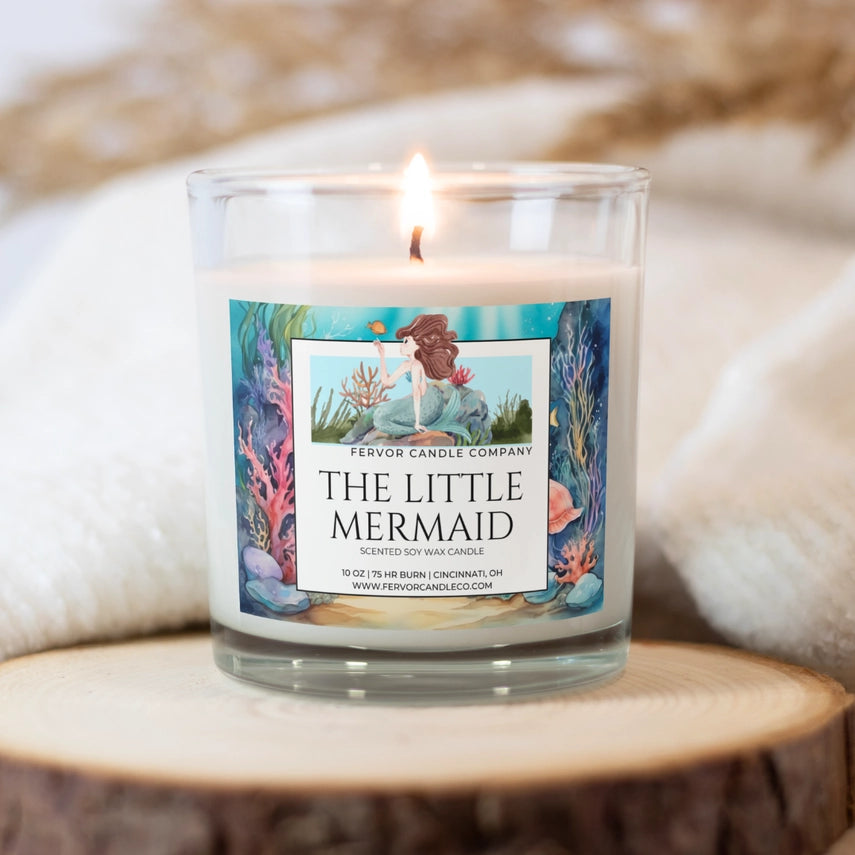 The Little Mermaid - 10oz Soy Wax Book Inspired Candle