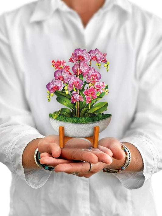 Orchid Oasis | Mini Pop-Up Greeting Card