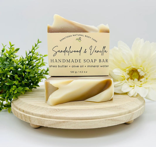 Sandalwood & Vanilla | Vegan Cold Process Soap Bar