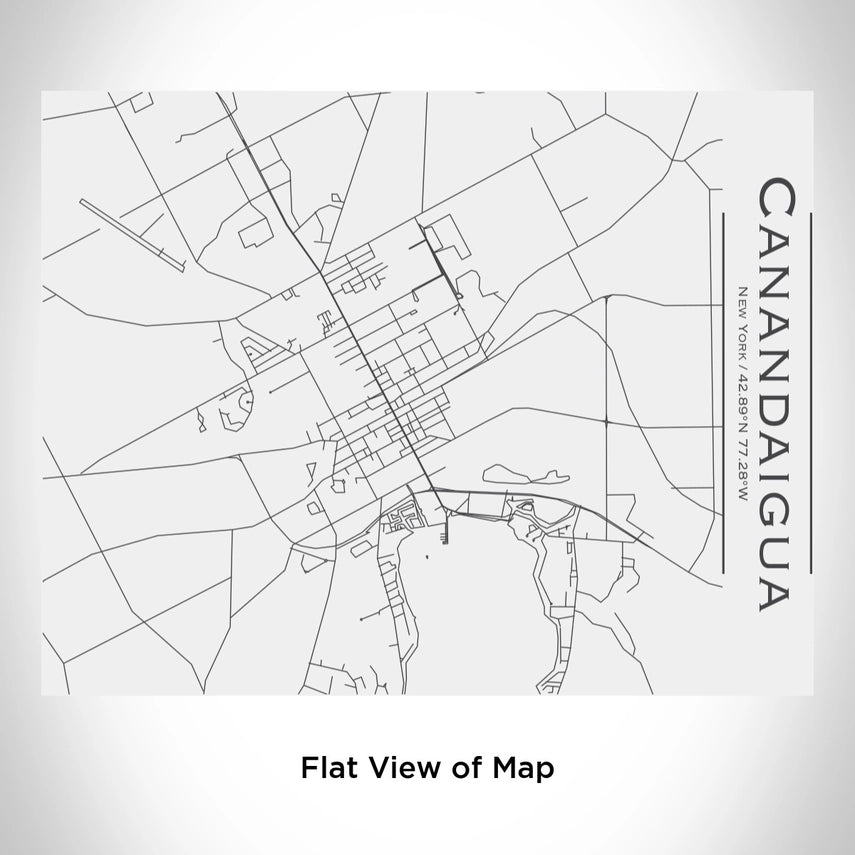 Water Bottle W/ Bamboo Lid - Canandaigua, NY Map