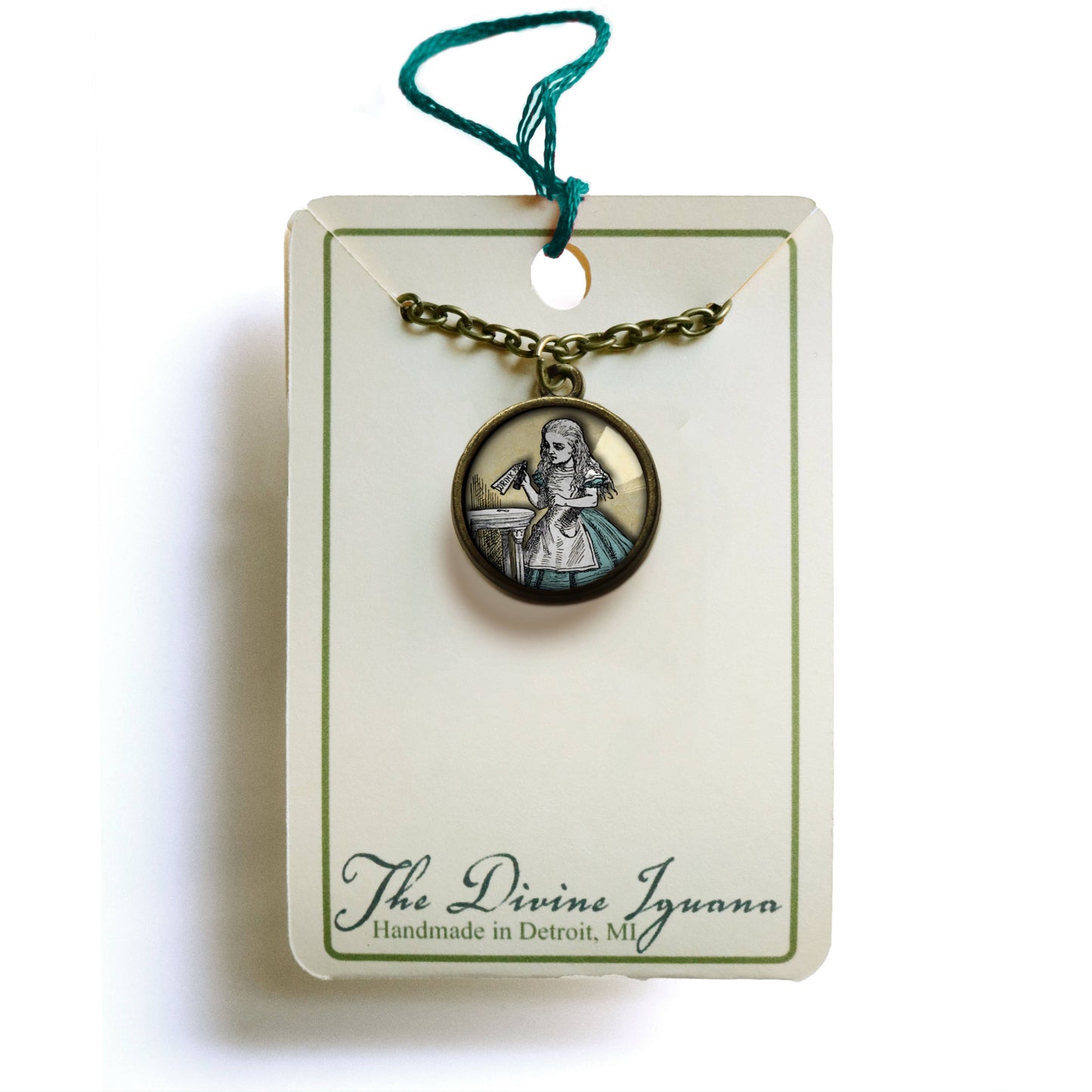 Alice In Wonderland (SM) | Glass Cabochon Necklace