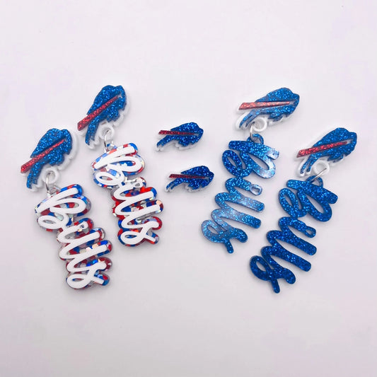 Glitter Earrings | Buffalo Bills (NEW ARRIVAL)