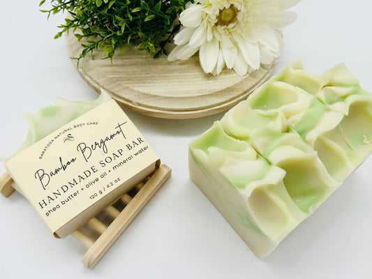 Bamboo Bergamot | Vegan Cold Process Soap Bar (RESTOCK)