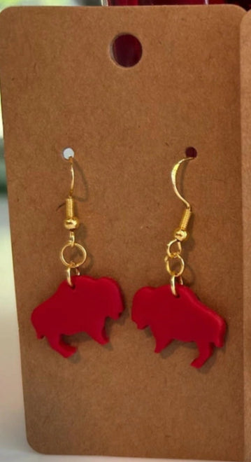 Buffalo Clay Earrings | Buffalo Bills
