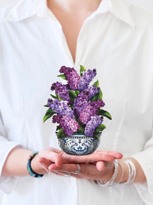 Garden Lilacs | Mini Pop-Up Greeting Card