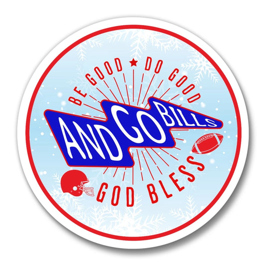 Do Good, Be Good, God Bless Ornament 3.5" | Buffalo Bills (NEW ARRIVAL)