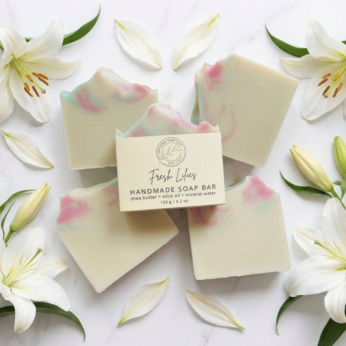 Fresh Lilies | Vegan Cold Process Soap Bar