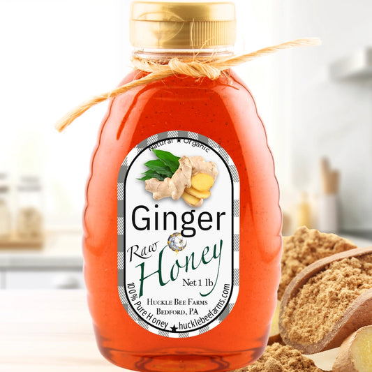 Ginger Raw Honey 8oz (NEW ARRIVAL)