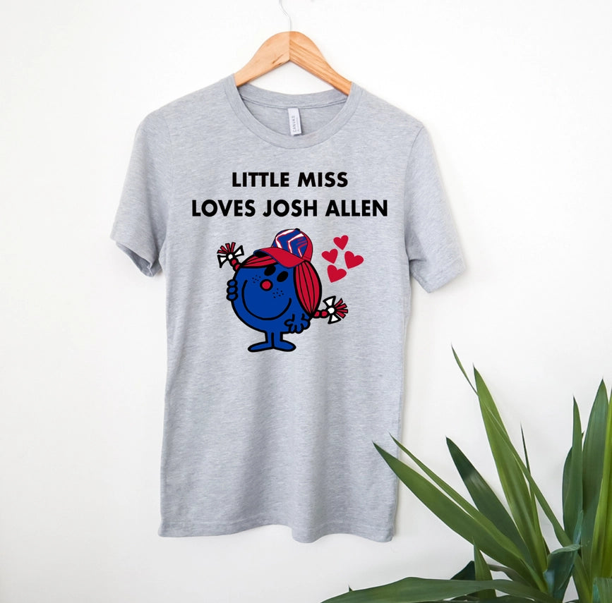 Little Miss Loves Josh Allen T-Shirt | Buffalo Bills