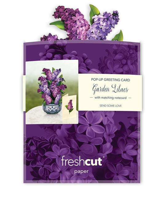 Garden Lilacs | Mini Pop-Up Greeting Card