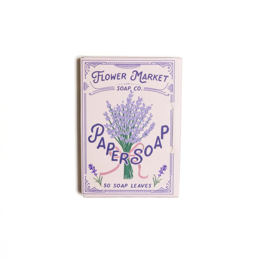 Lavender Paper Soap – Travel Size (50 Sheets)