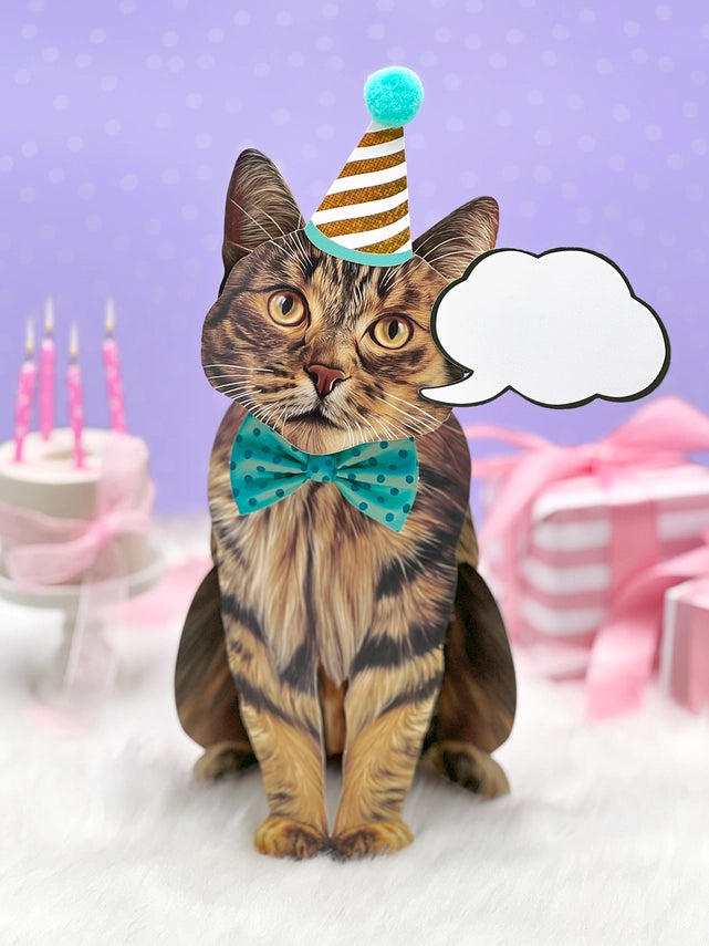 Brown Tabby | Pop-Up Greeting Card