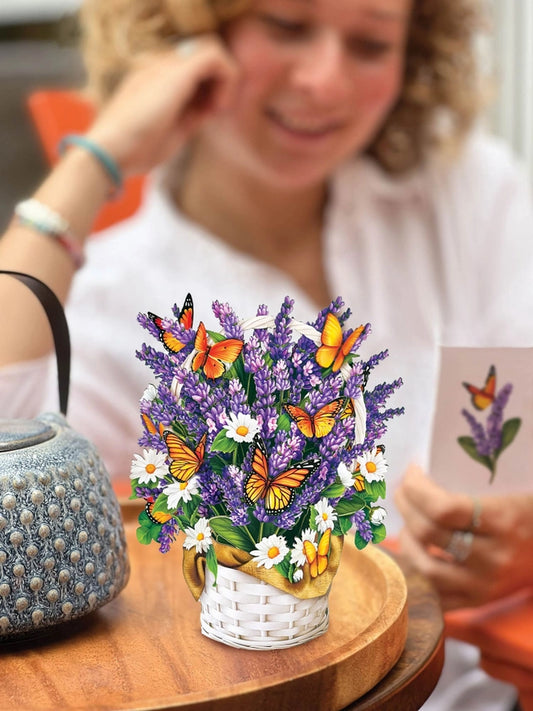 Lavender & Butterflies | Mini Pop-Up Greeting Card