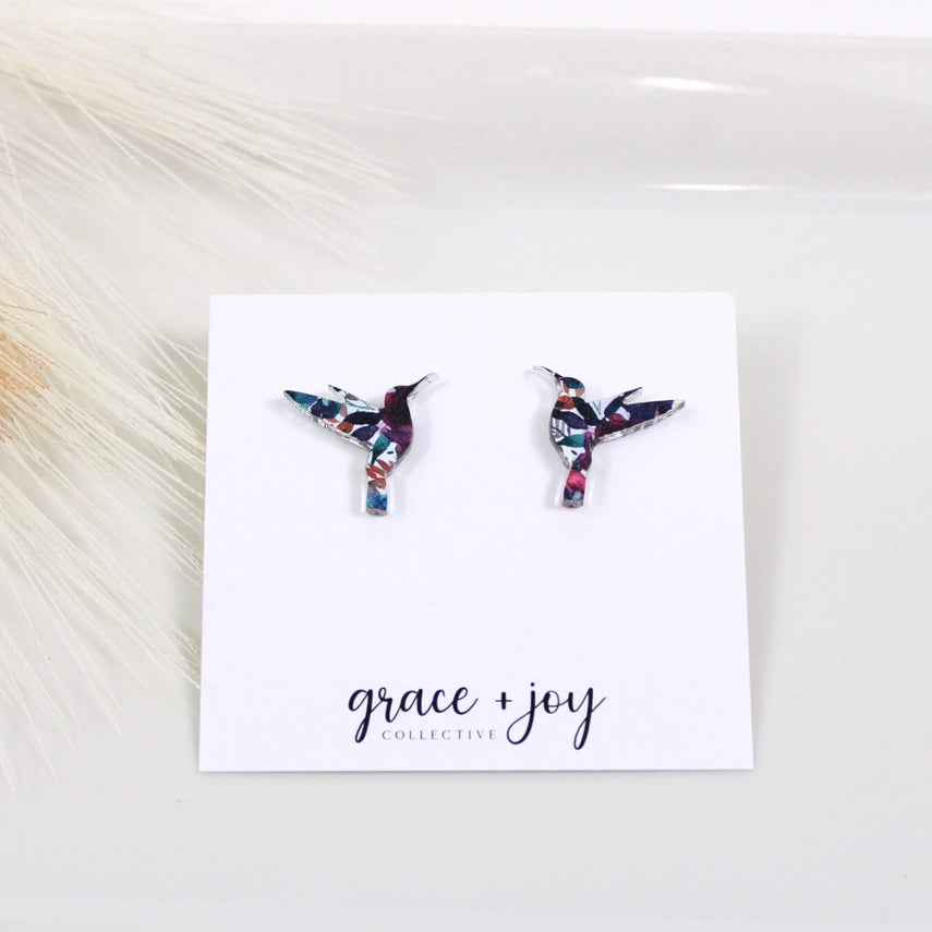 Hummingbird | Acrylic Earrings