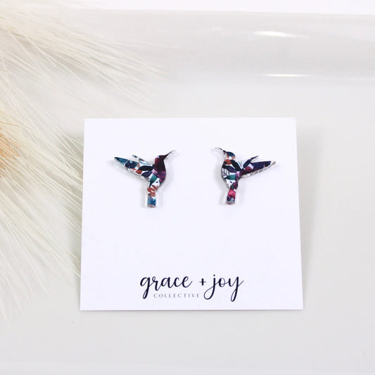 Hummingbird | Acrylic Earrings