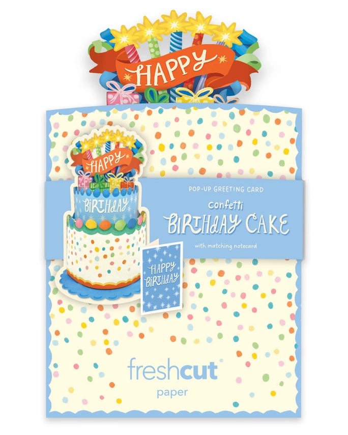 Mini Confetti Birthday Cake | Pop-Up Greeting Card (NEW ARRIVAL)