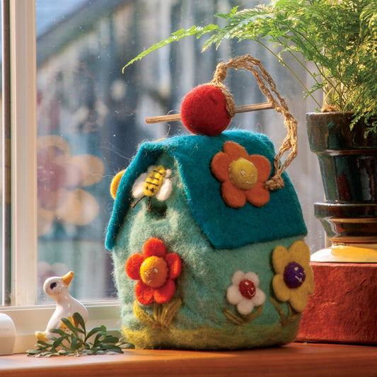 Flower House | Felt Birdhouse