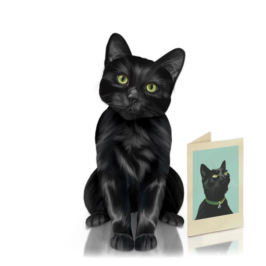 Black Cat | Pop-Up Greeting Card