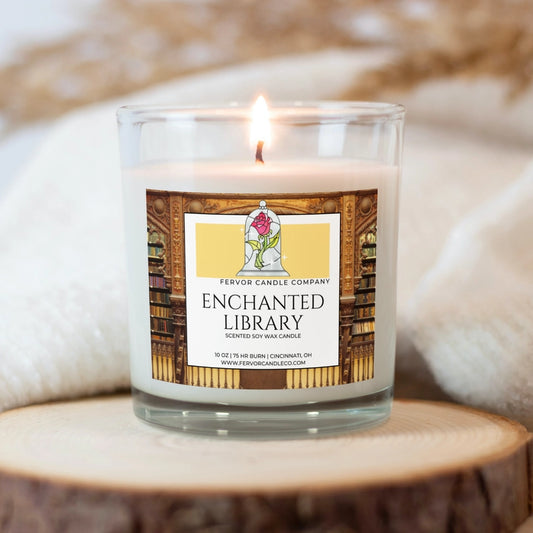 Enchanted Library - 10oz Soy Wax Book Inspired Candle
