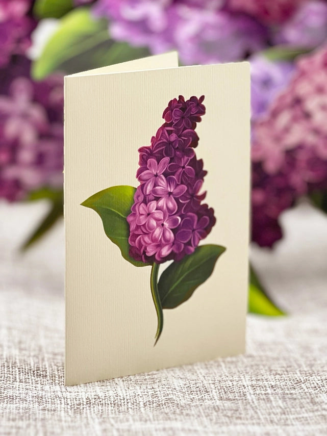 Garden Lilacs | Pop-Up Greeting Card (NEW ARRIVAL)