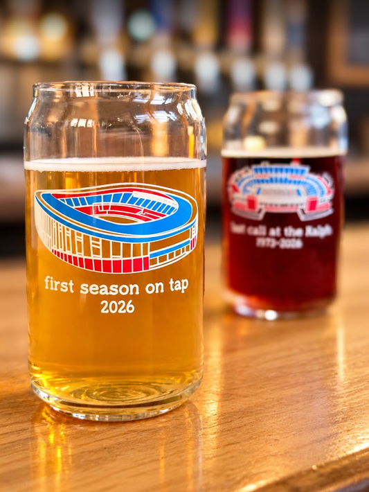 Highmark Stadium Glass Beer Can 16oz