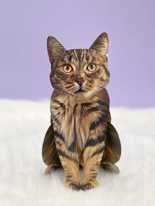 Brown Tabby | Pop-Up Greeting Card