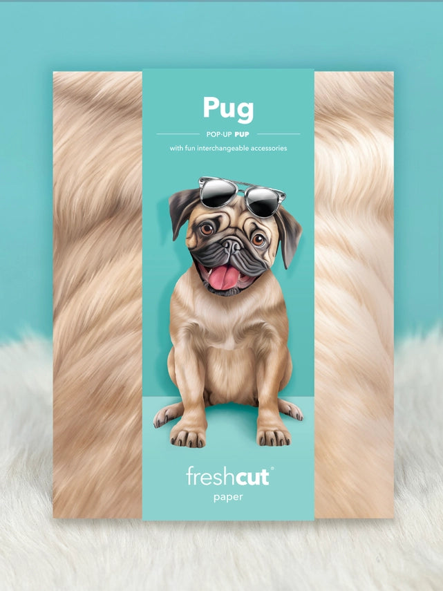 Pug | Pop-Up Greeting Card