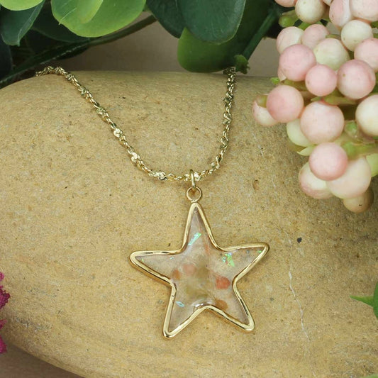 Flower Star | Dried Flower Necklace