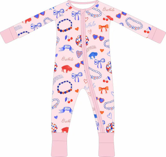 Coquette Bamboo Infant Zippy | Buffalo Bills (NEW ARRIVAL)
