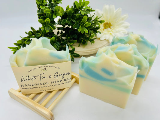 White Tea & Ginger | Vegan Cold Process Soap Bar