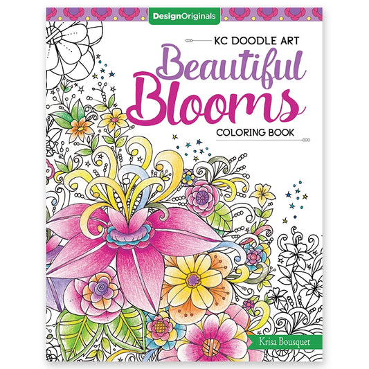 KC Doodle Art: Beautiful Blooms Coloring Book