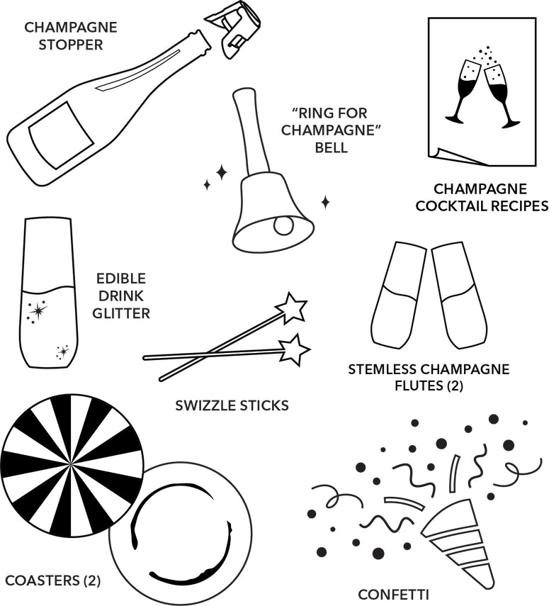 "Cheers, My Dear" Champagne Kit