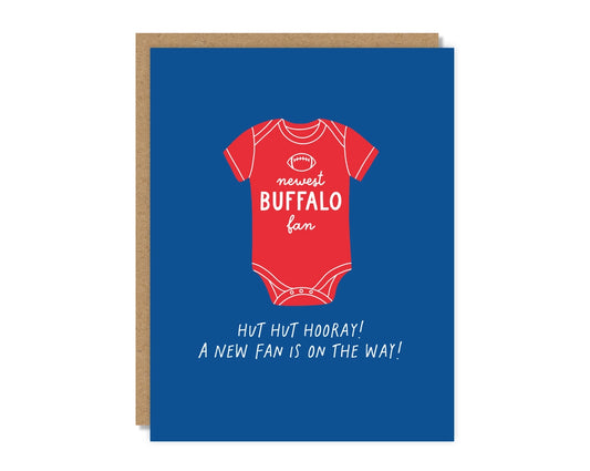 "New Fan On The Way" Bills Greeting Card