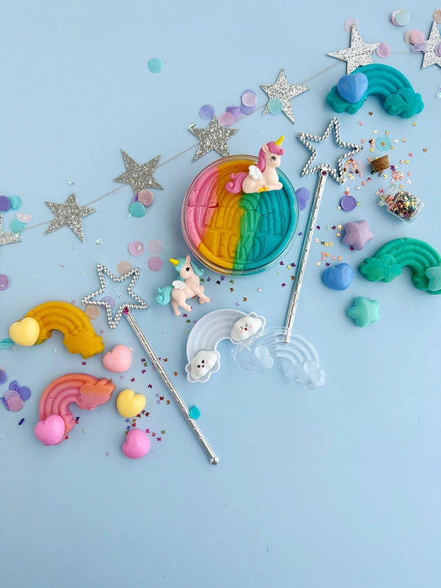 Unicorn KidDough Play Kit | Rainbow Sherbet