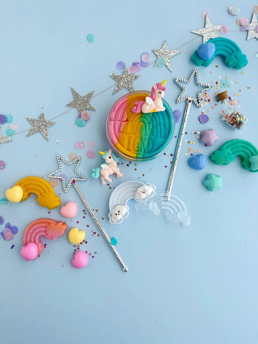 Unicorn KidDough Play Kit | Rainbow Sherbet