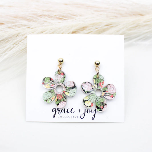 Pastel Floral | Acrylic Earrings