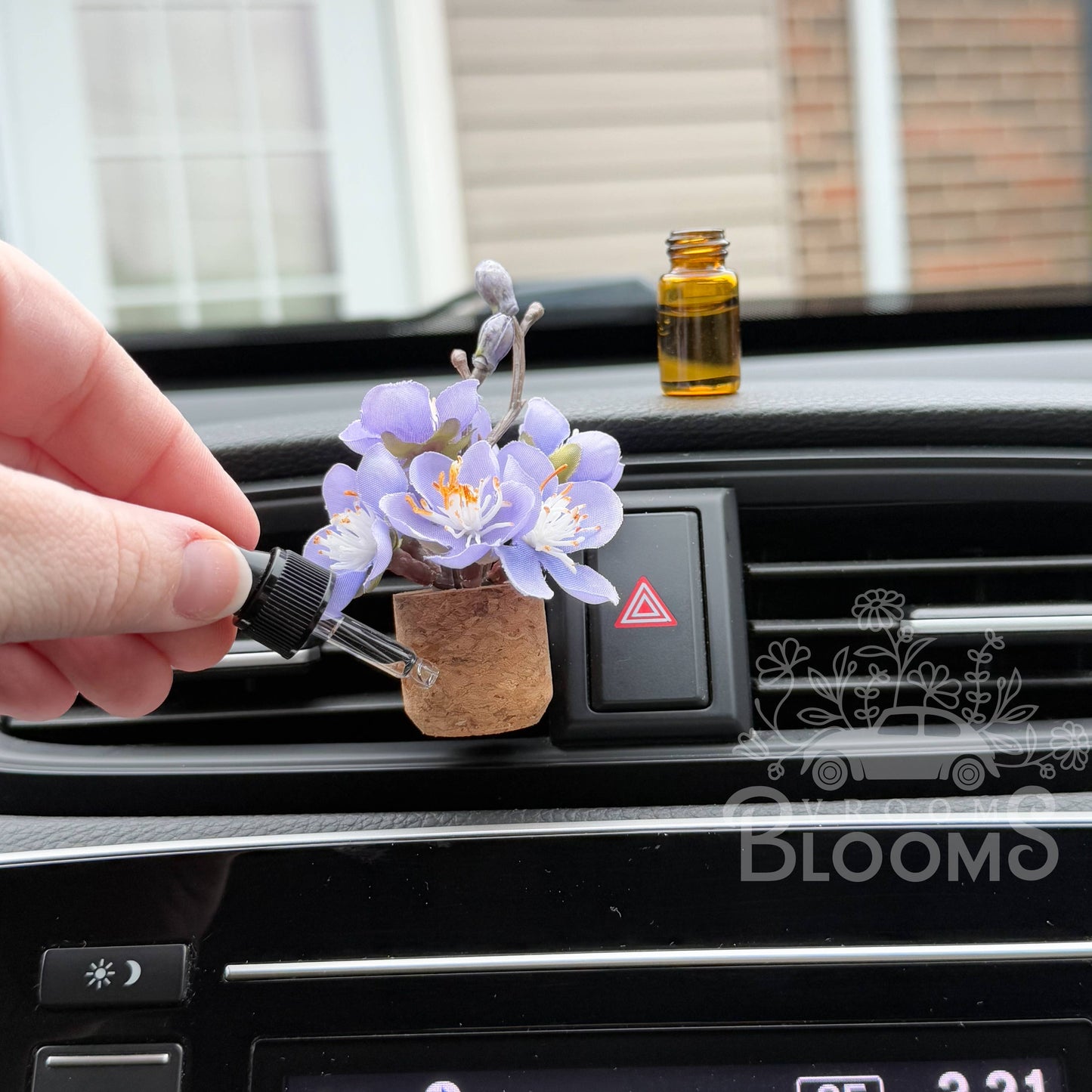 Purple Cherry Blossom Car Vent Clip Diffuser | Vroom Blooms