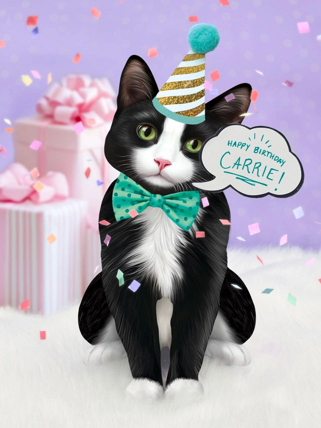 Tuxedo Cat | Pop-Up Greeting Card (NEW ARRIVAL)