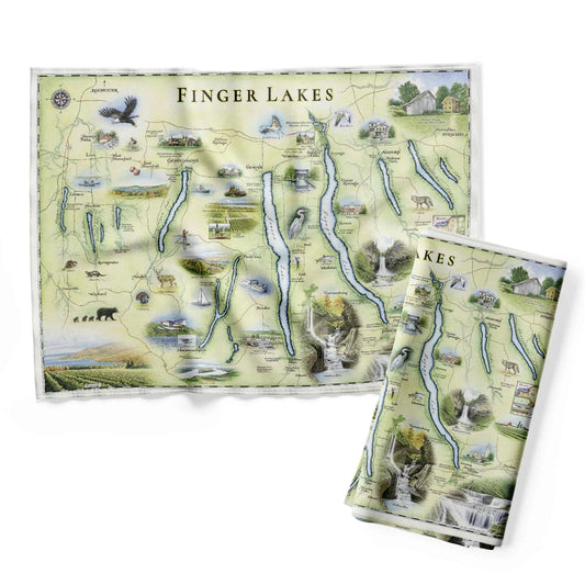 Kitchen Towel | Finger Lakes, NY Map