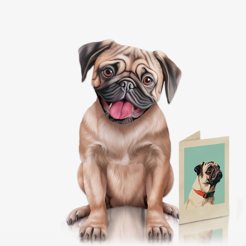 Pug | Pop-Up Greeting Card