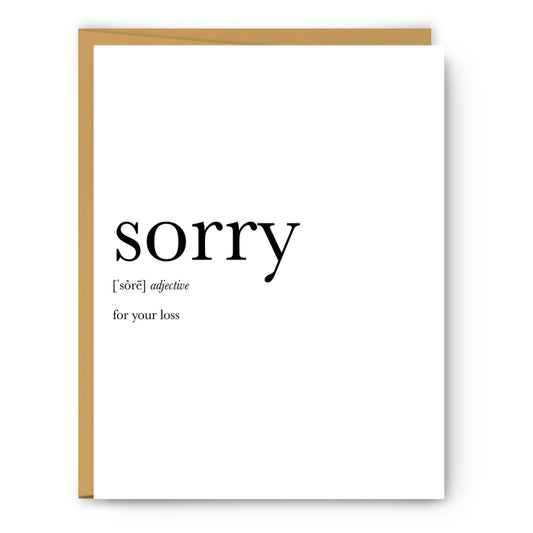 Sorry For Your Loss | Sympathy Card