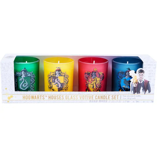 Harry Potter: Hogwarts Houses Glass Votive Candle Set