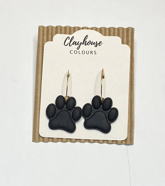 Paw Print | Clay Earrings