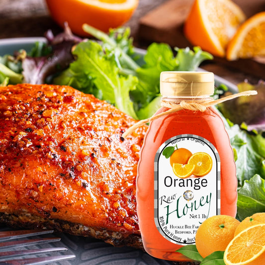 Orange Raw Honey 8oz (NEW ARRIVAL)