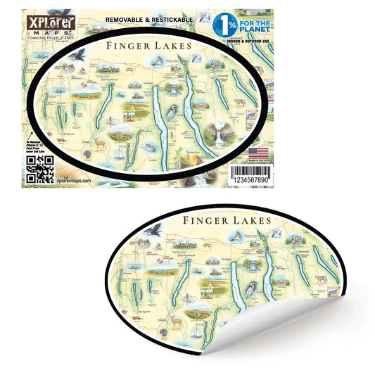 Sticker | Finger Lakes, NY Map (RESTOCK)