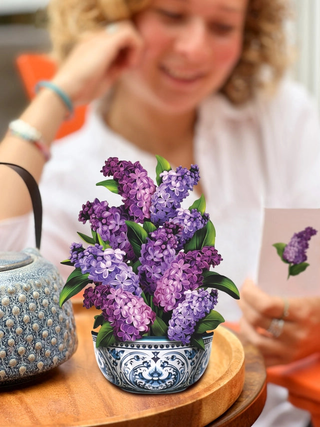 Mini Garden Lilacs | Pop-Up Greeting Card