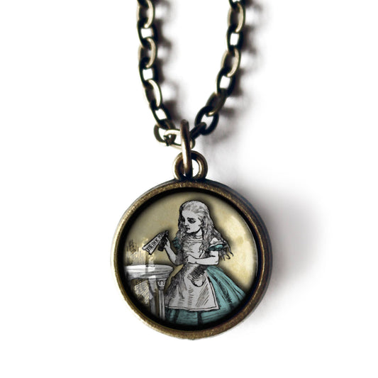 Alice In Wonderland (SM) | Glass Cabochon Necklace